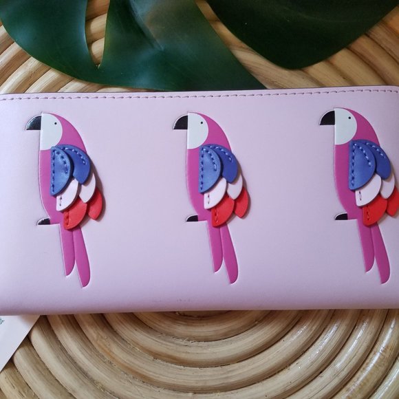 NWT Kate Spade Large Continental Wallet Parrot - Picture 10 of 10